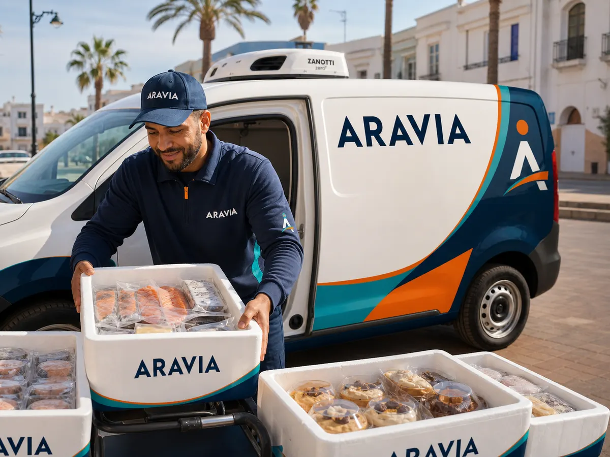 Produits frais avec véhicule ARAVIA